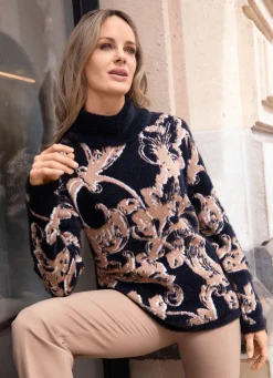 Pullover mit Effektgarn