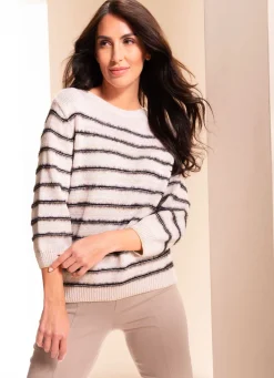 Pullover mit Garn und Metalleffekten