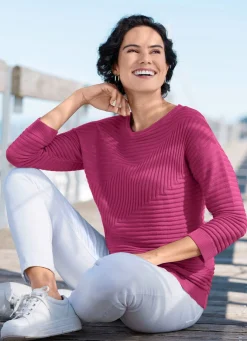 Pullover mit grafischem Strukturmuster