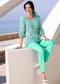 Pullover mit hochwertigem Federeffektgarn