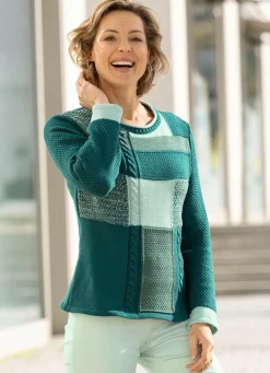 Pullover mit Patchworkdessin