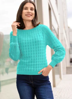 Pullover mit Raglanärmeln in leichter Ballonform