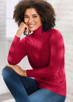 Pullover mit streckender Struktur
