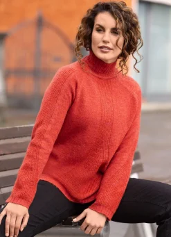 Pullover mit streckender Struktur