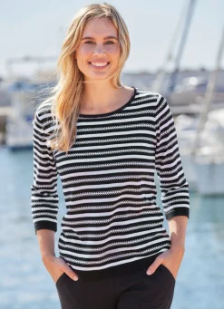 Pullover mit Streifenmuster
