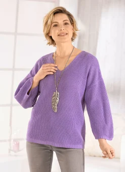 Pullover mit Struktur in Waffeloptik