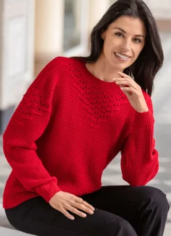 Pullover mit Strukturmuster