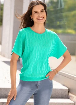 Pullover mit Wellenstruktur