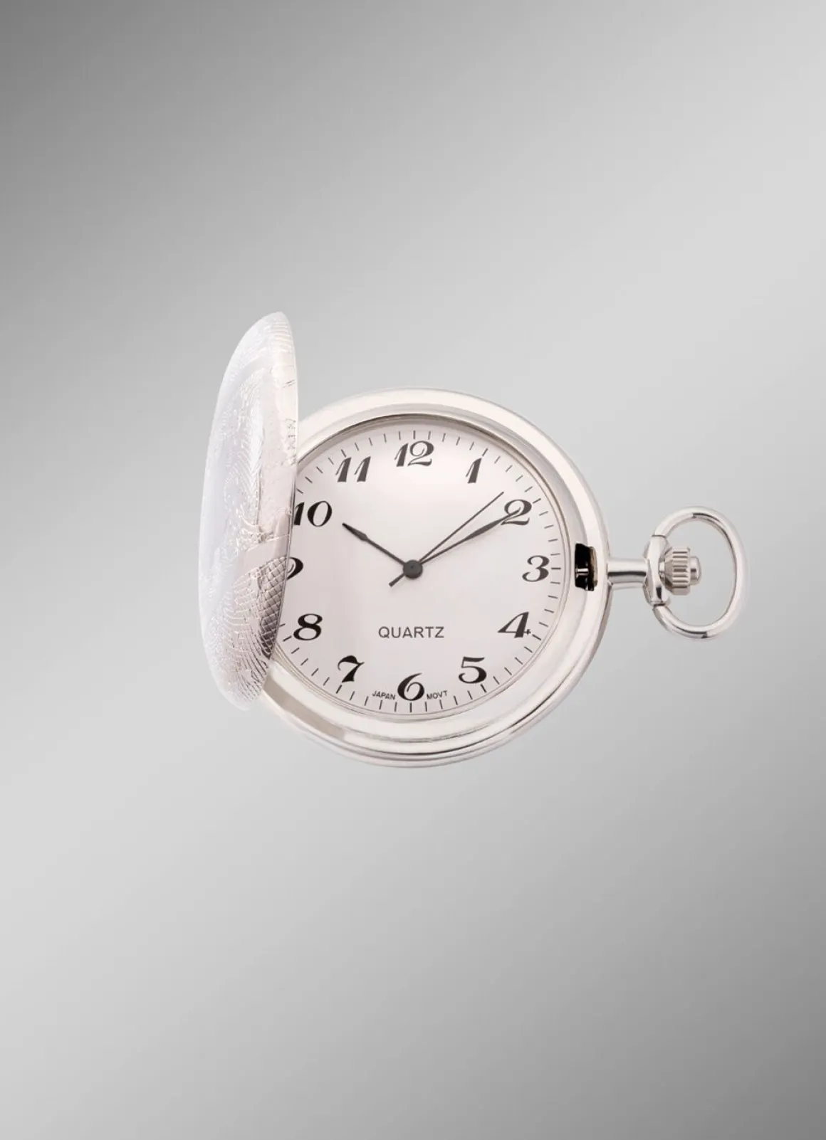 Quartz-Taschenuhr mit Metallgehäuse