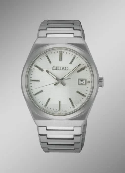 Quarz-Herrenuhr mit Edelstahlbandgehäuse