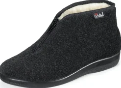 Reißverschluss-Stiefelette aus weichem Textilmaterial