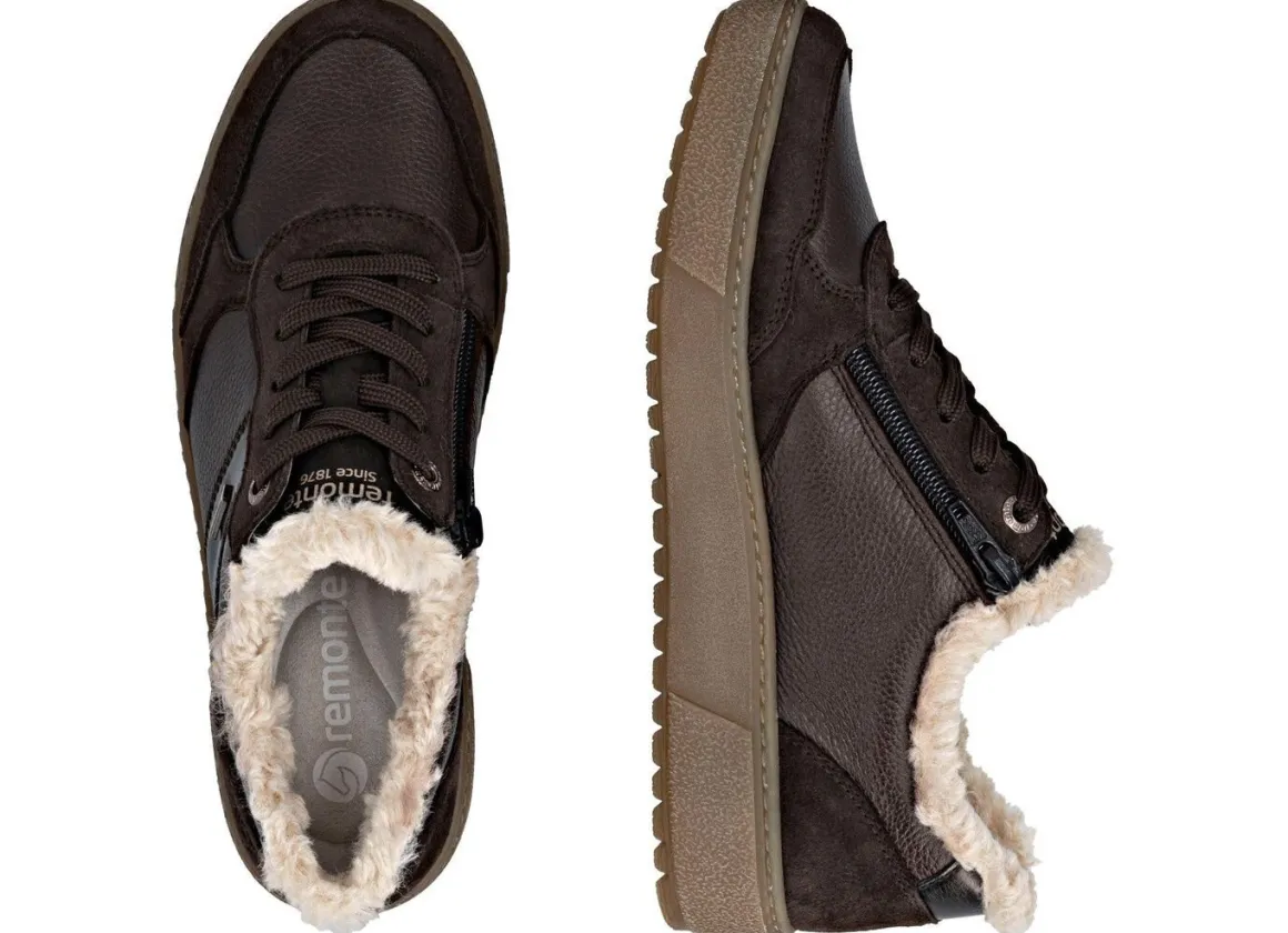 Remonte, bequeme Damen-Sneaker, Winterschuhe, Weite G, mit herausnehmbarem Fußbett