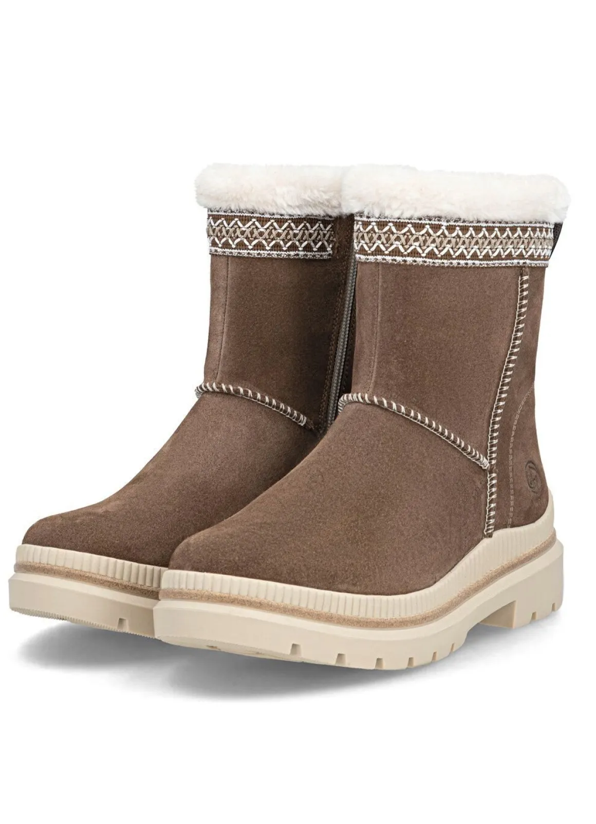 Remonte, gefütterte Damen-Stiefeletten, Winterschuhe, Weite G, mit Lammfell