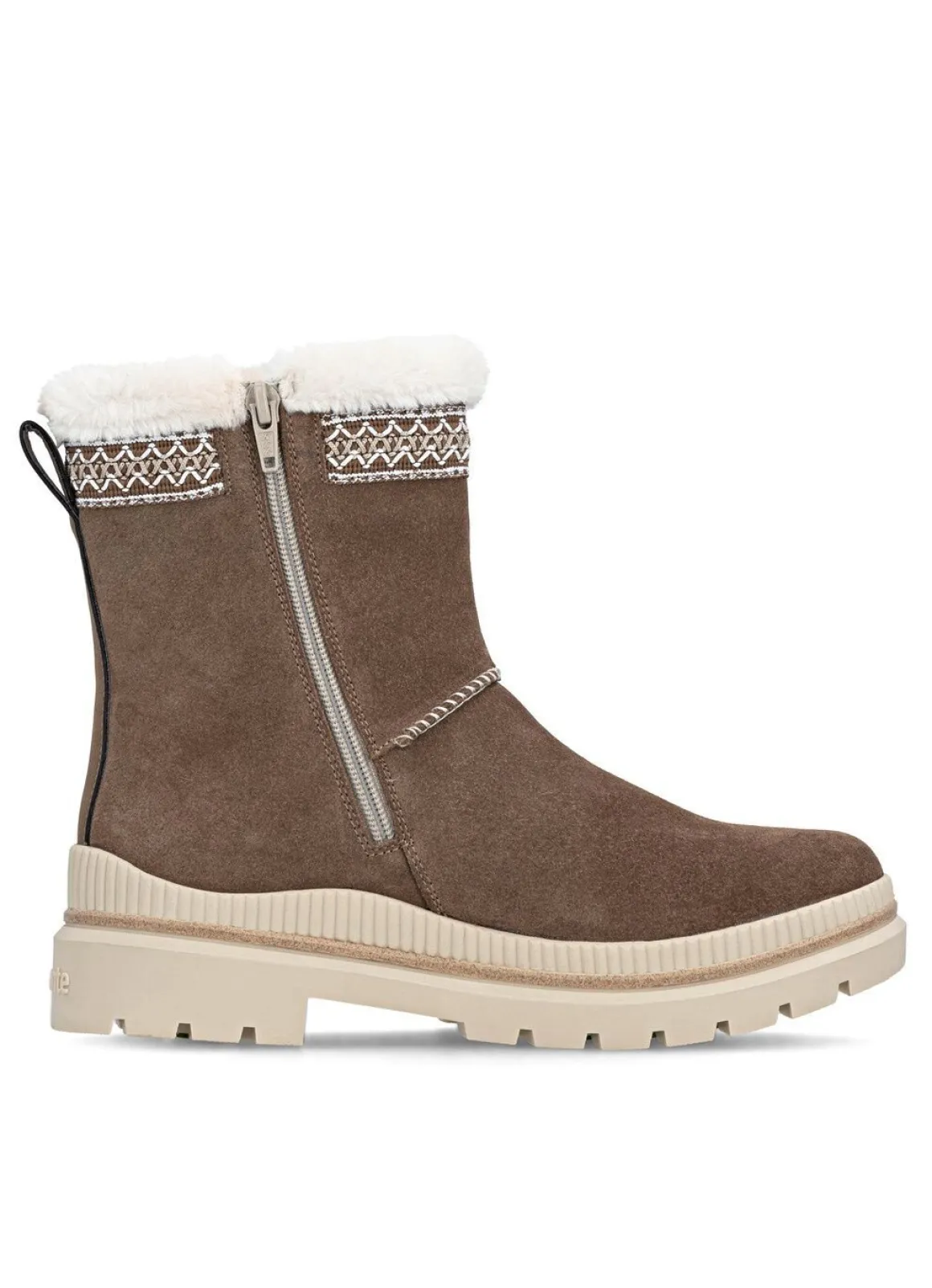 Remonte, gefütterte Damen-Stiefeletten, Winterschuhe, Weite G, mit Lammfell