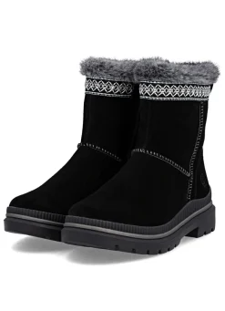Remonte, gefütterte Damen-Stiefeletten, Winterschuhe, Weite G, mit Lammfell