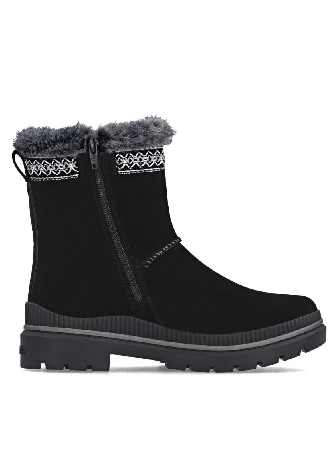 Remonte, gefütterte Damen-Stiefeletten, Winterschuhe, Weite G, mit Lammfell