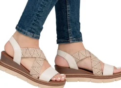 Remonte Sandalette mit Flechtdurchzügen