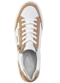 Remonte Sneaker aus Nappa- und Veloursleder mit Metallic-Besatz