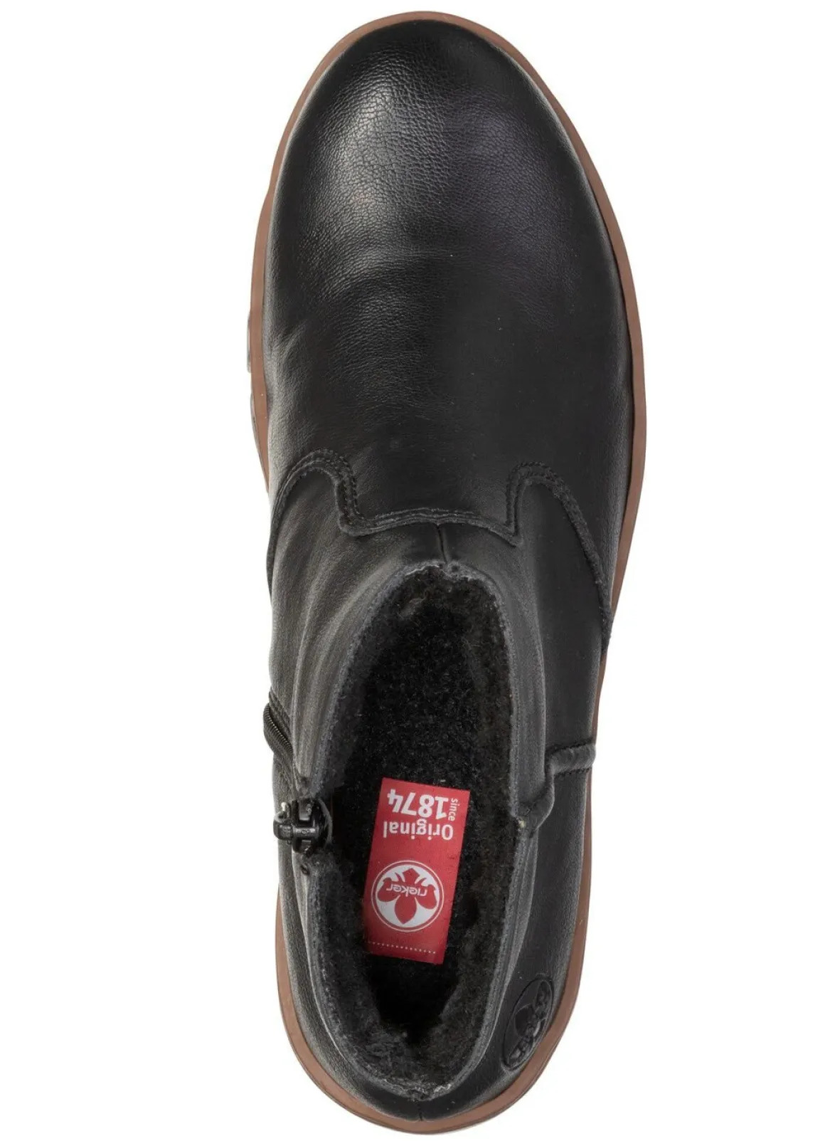 Rieker, gefütterte Damen-Stiefeletten, Winterschuhe, mit Reißverschluss