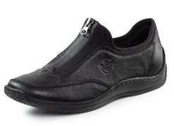 Rieker, klassische Damen-Slipper, mit Reißverschluss