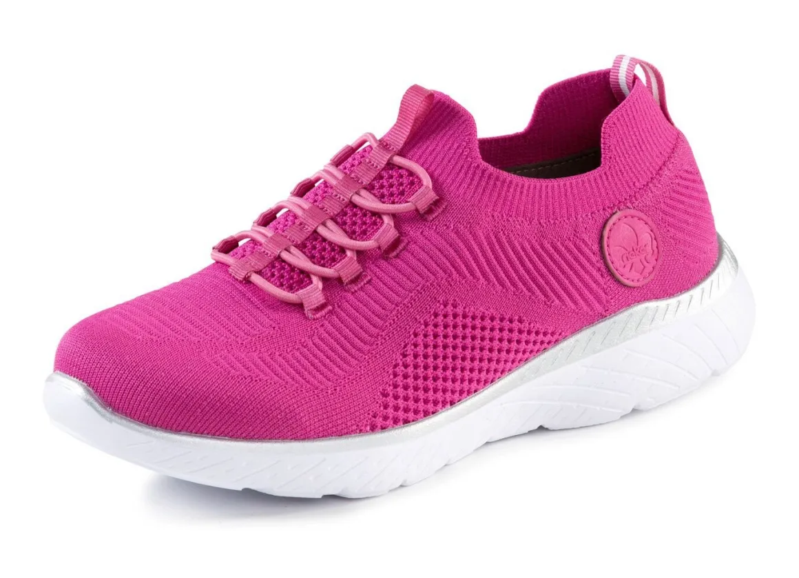 Rieker, leichte Damen-Sneaker, Weite G, mit MemoSoft-Textileinlage