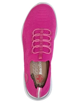 Rieker, leichte Damen-Sneaker, Weite G, mit MemoSoft-Textileinlage