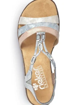 Rieker, modische Damen-Sandalen, mit Gummizug