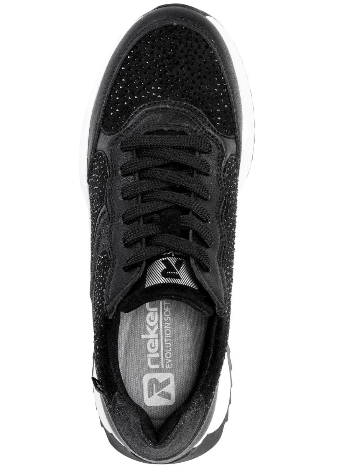 Rieker Sneaker mit Glitzersteinchen