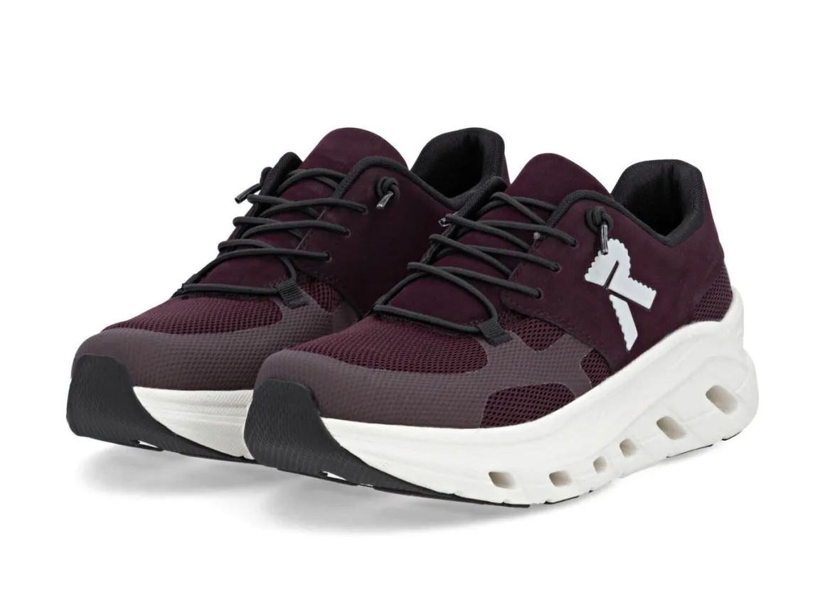 Rieker, sportive Damen-Sneaker, Weite G, mit herausnehmbarem Fußbett