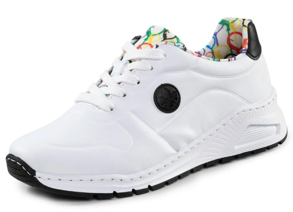 Rieker, stylische Damen-Sneaker, Weite H, mit herausnehmbarem Fußbett