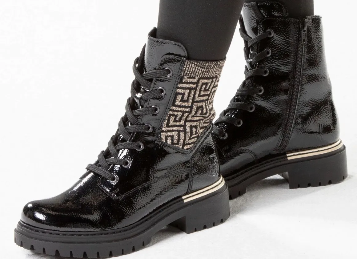 Rieker, stylische Damen-Stiefeletten, Winterschuhe, mit Reißverschluss