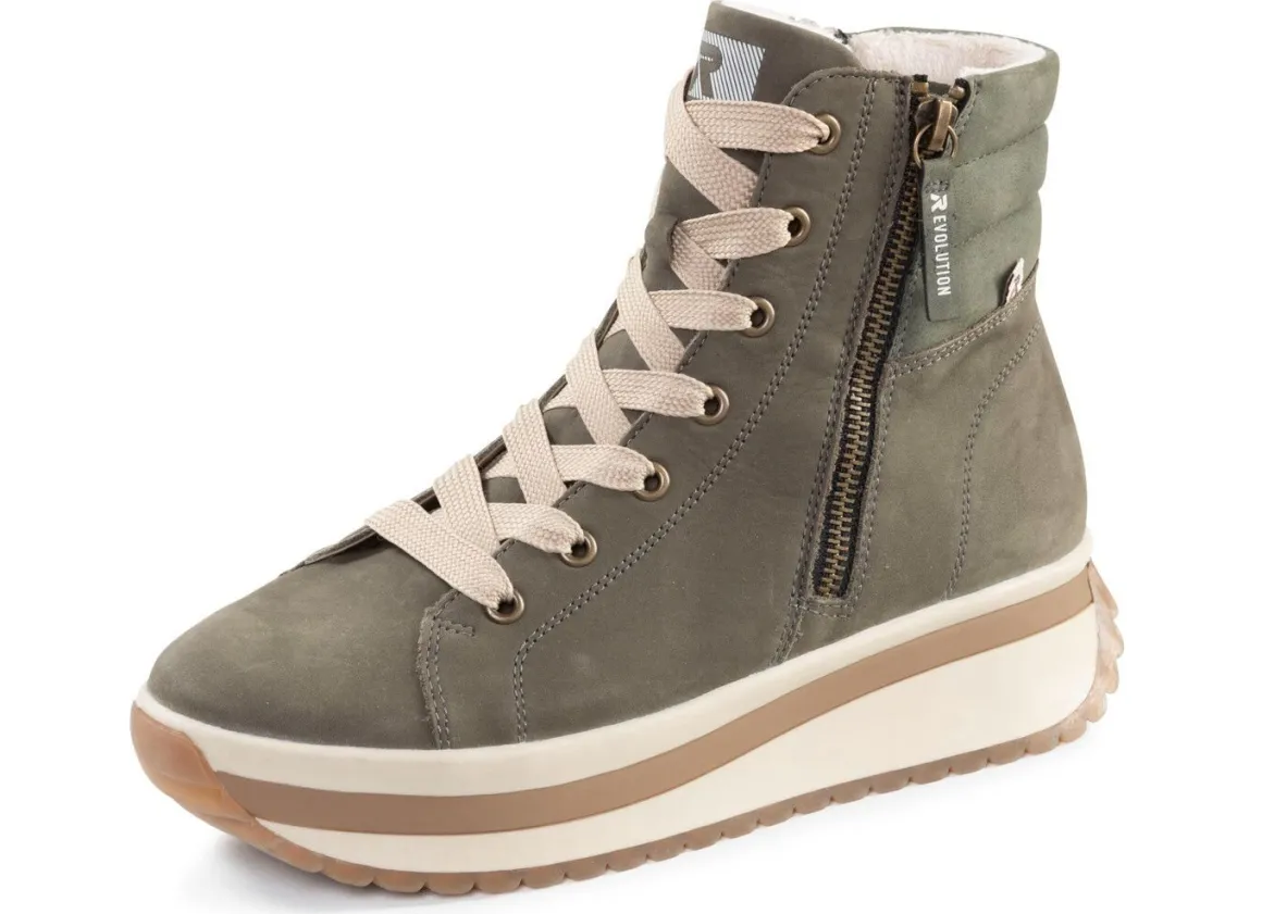 Rieker, trendige Damen-Boots, Winterschuhe, mit herausnehmbarem Fußbett