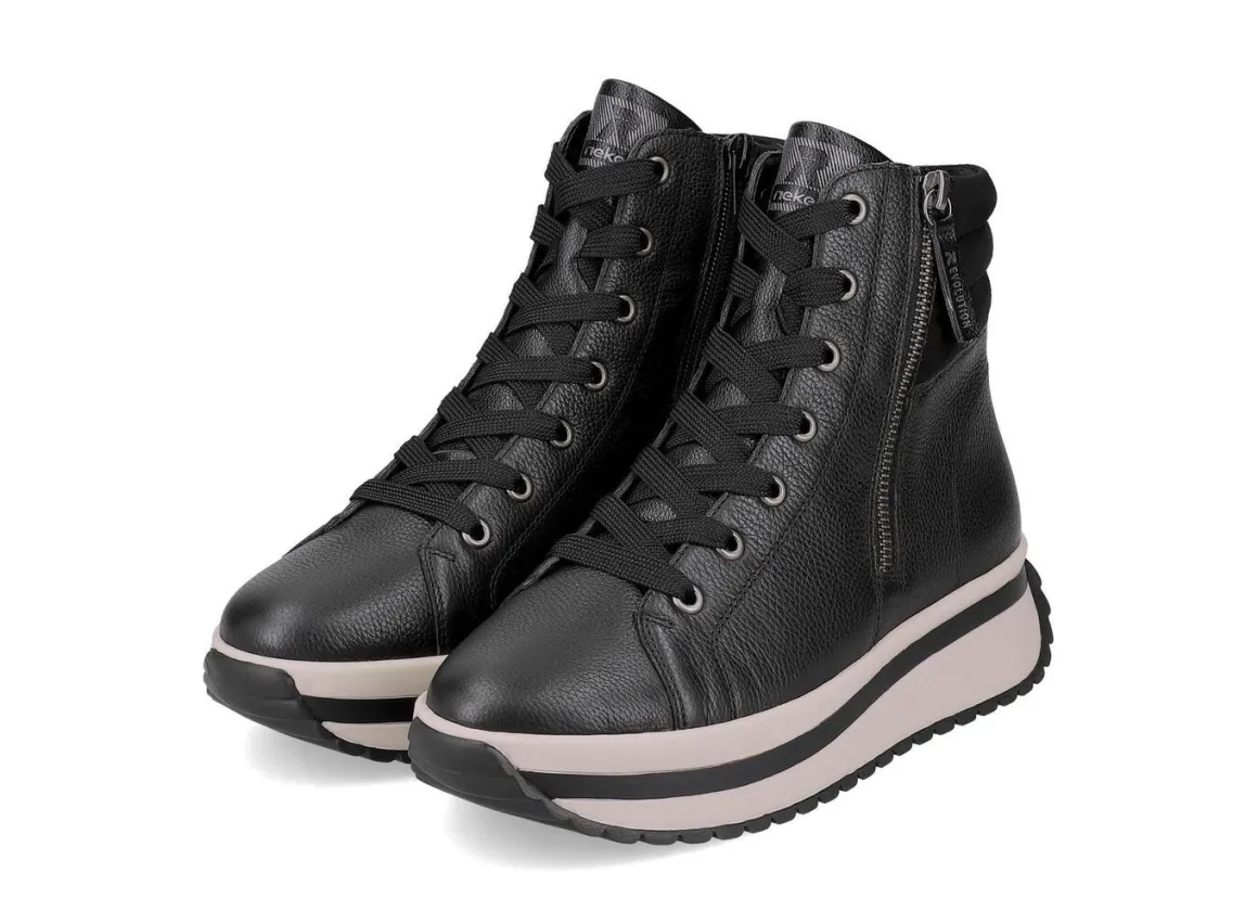 Rieker, trendige Damen-Boots, Winterschuhe, mit herausnehmbarem Fußbett