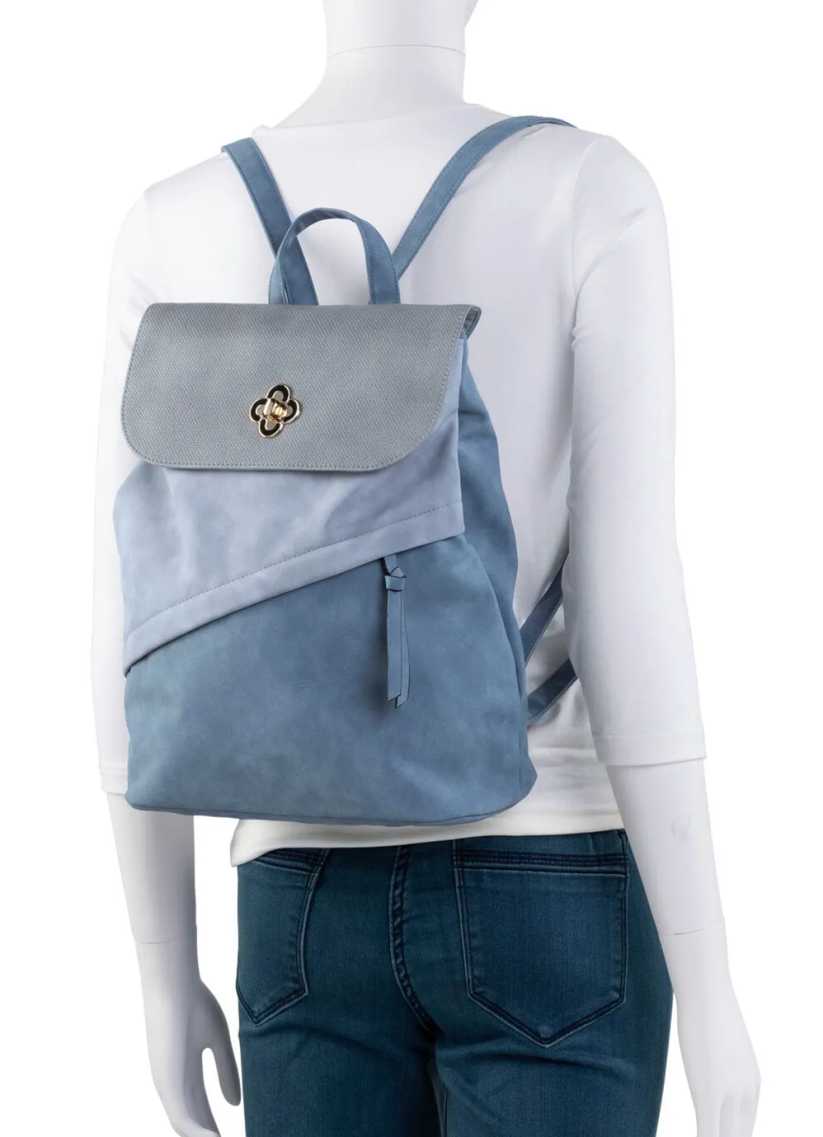 Rucksack mit Überschlag und Drehschloss