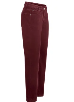 Samtweiche Hose in 5-Pocket-Form