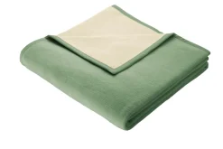 Schlafdecke mit Veloursbandeinfassung
