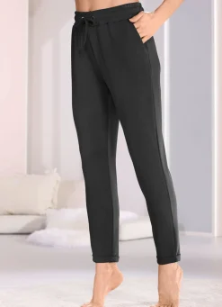 Schlaf-und Freizeithose mit Taschen und breitem Dehnbund