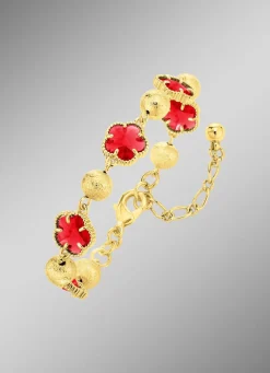 Schmuckset, 3-teilig, im Blumendesign