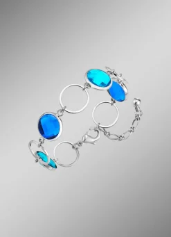 Schmuckset, 3-teilig, mit Kristallsteinen