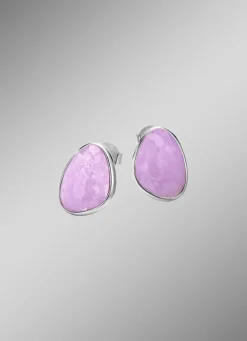 Schöne Ohrstecker mit echt facettiertem Amethyst