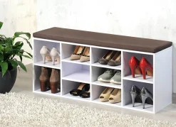 Schuhbank mit Sitzkissen