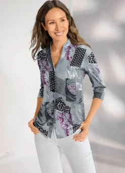 Shirtbluse mit Knopfleiste