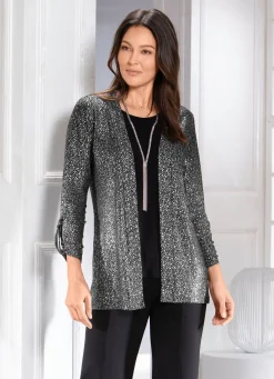 Shirtjacke in verschlussloser Form