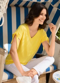 Shirt mit Bindeband in 2 Farben