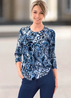 Shirt mit 3/4-langen Ärmel