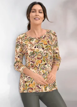 Shirt mit 3/4-langen Ärmeln