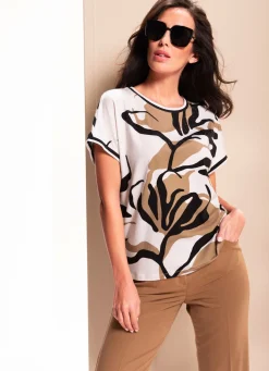 Shirt mit Schmucksteinzier