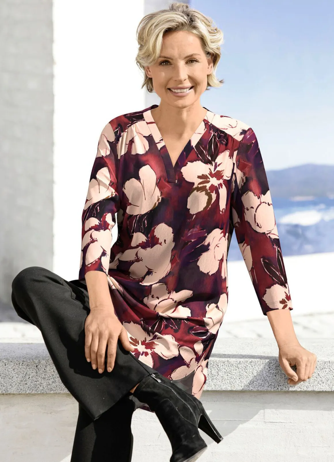 Shirt-Tunika in Extra-Länge