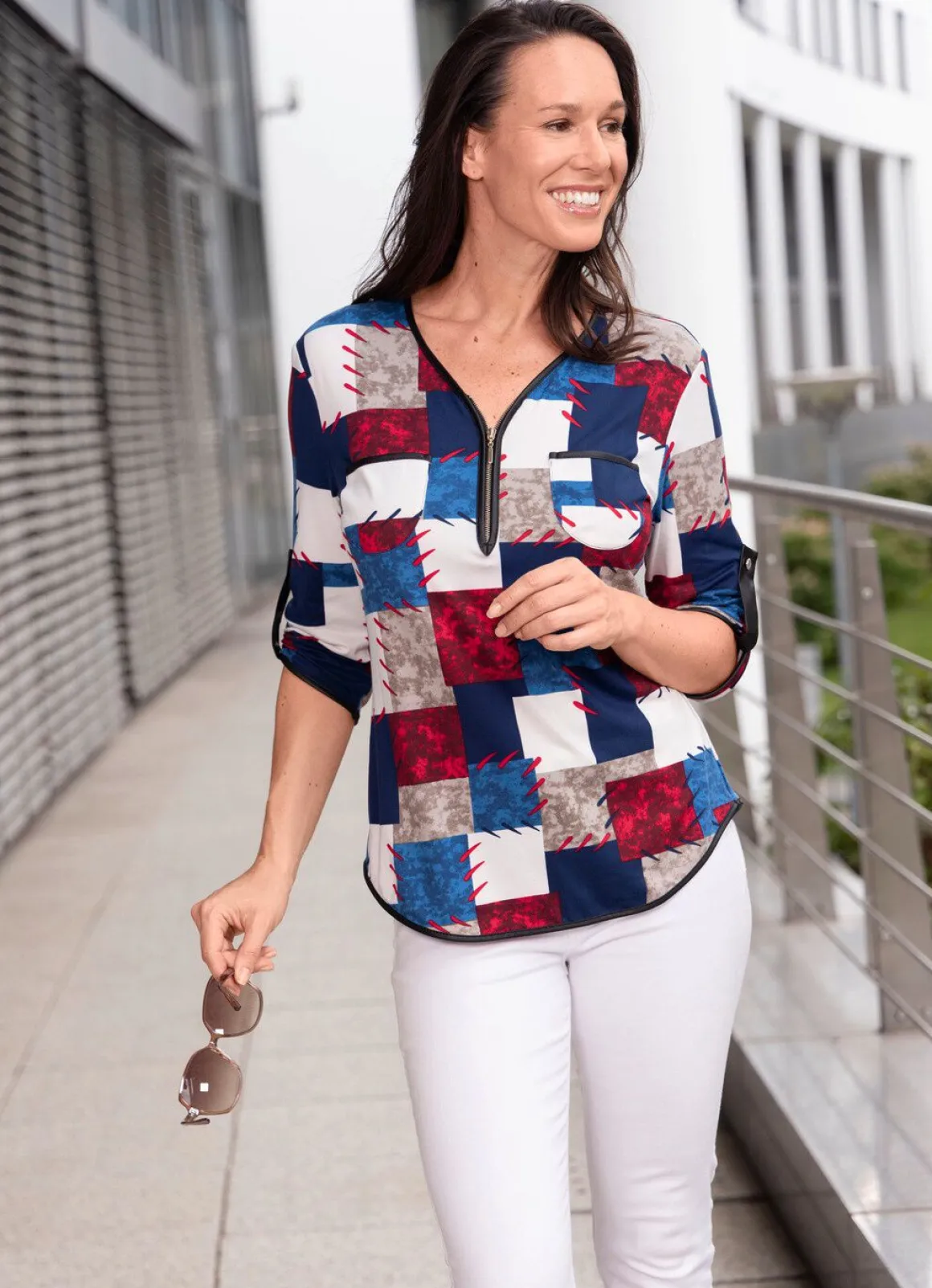 Shirt-Tunika in tollem Dessin
