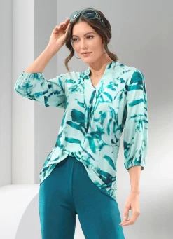 Shirt-Tunika mit farbbrillantem Druck